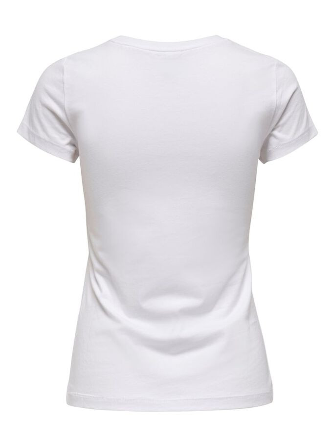 Футболка ONLLOVE LIFE FIT S/S TOP BOX JRS 15226018 White HEART ONLY M Білий 15226018WhiteHEART