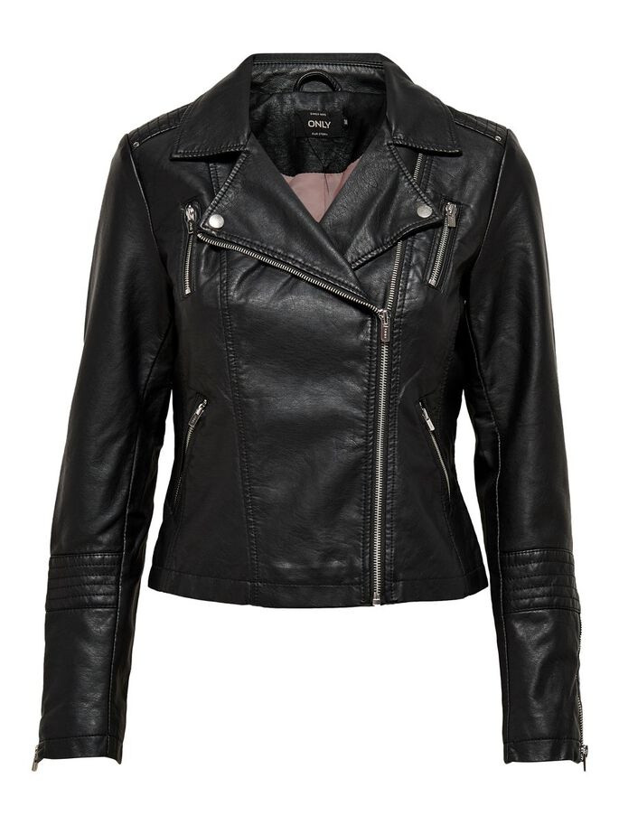 Куртка зі штучної шкіри ONLGEMMA FAUX LEATHER BIKER OTW NOOS 15153079-Black ONLY 34 Чорний 15153079-Black