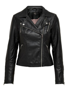 Куртка зі штучної шкіри ONLGEMMA FAUX LEATHER BIKER OTW NOOS 15153079-Black ONLY 34 Чорний 15153079-BLACK