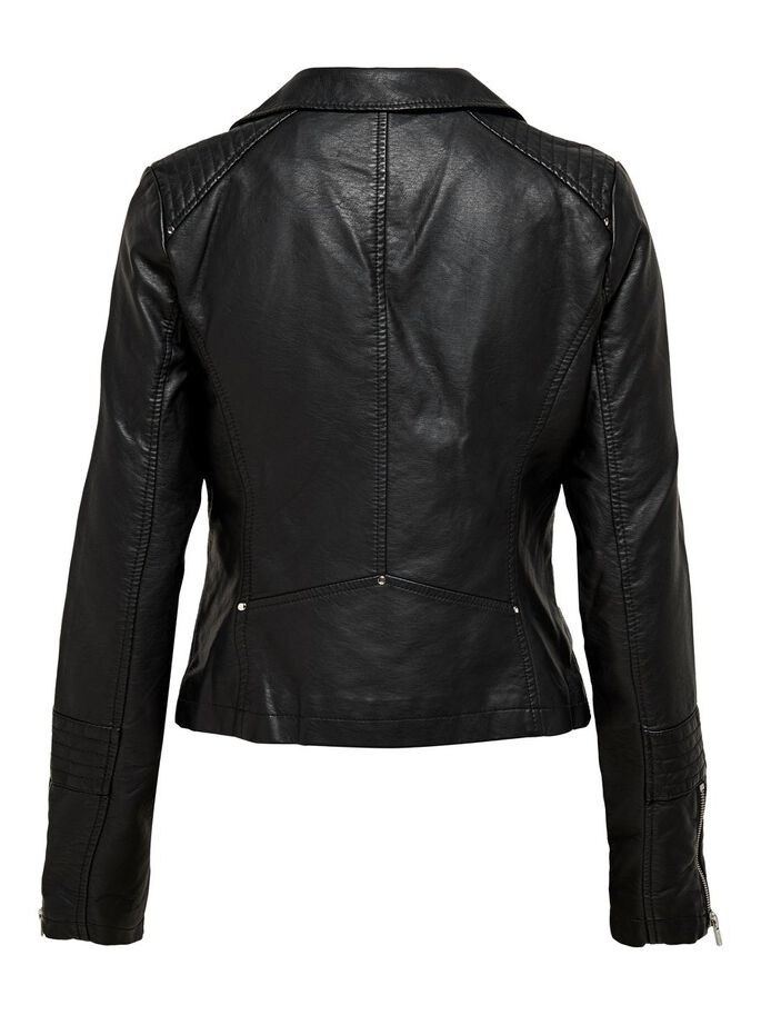 Куртка зі штучної шкіри ONLGEMMA FAUX LEATHER BIKER OTW NOOS 15153079-Black ONLY 34 Чорний 15153079-Black