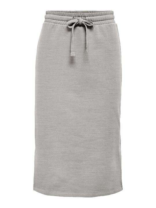 Спідниця ONLWANTED LT CALF SKIRT SWT 15244840-Light Grey Melange ONLY L Сірий 15244840-Light Grey Melan