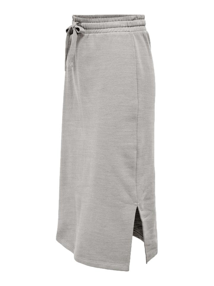 Спідниця ONLWANTED LT CALF SKIRT SWT 15244840-Light Grey Melange ONLY L Сірий 15244840-Light Grey Melan