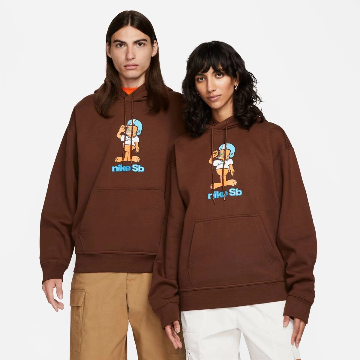 Худі унісекс Nike Sb Fleece Skate Pullover Hoodie Brown FN0547-259