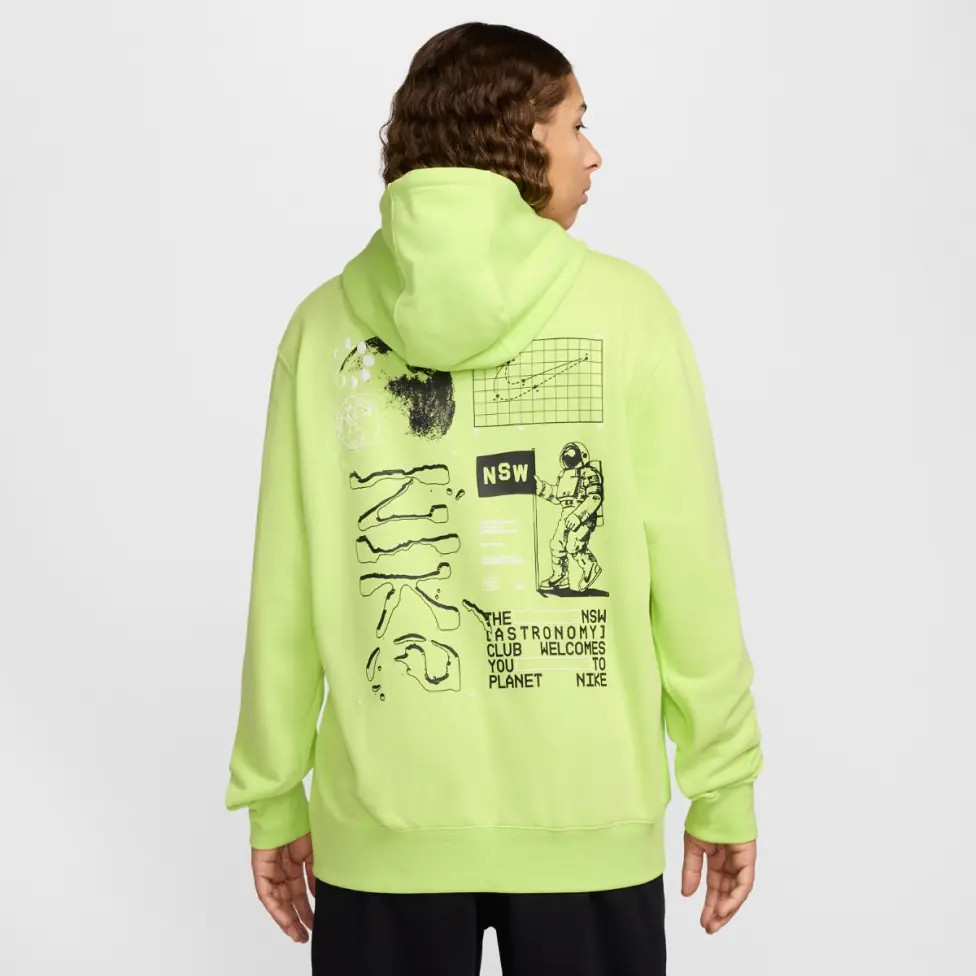 Худі чоловіче Nike Club Ft Moon Gfx Green HQ8594-736