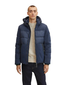 Куртка mat mix puffer jacket 1032481-10668 Tom Tailor L Темно-синій 1032481-10668