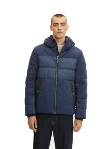 Куртка mat mix puffer jacket 1032481-10668 Tom Tailor L Темно-синій 1032481-10668