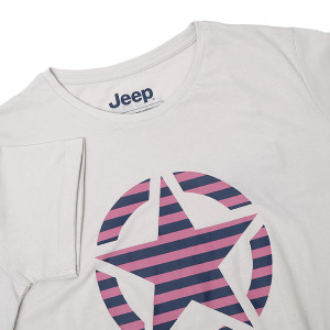 Футболка JEEP T-SHIRT OVERSIZE STAR Striped Print Turn O102613-J863