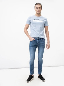 Футболка printed t-shirt 1030693XX1215159 Tom Tailor M Блакитний 1030693XX1215159