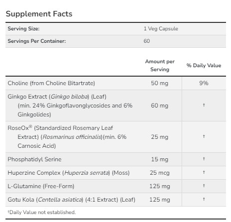 Капсули Brain Elevate - 60 vcaps 2022-10-0101
