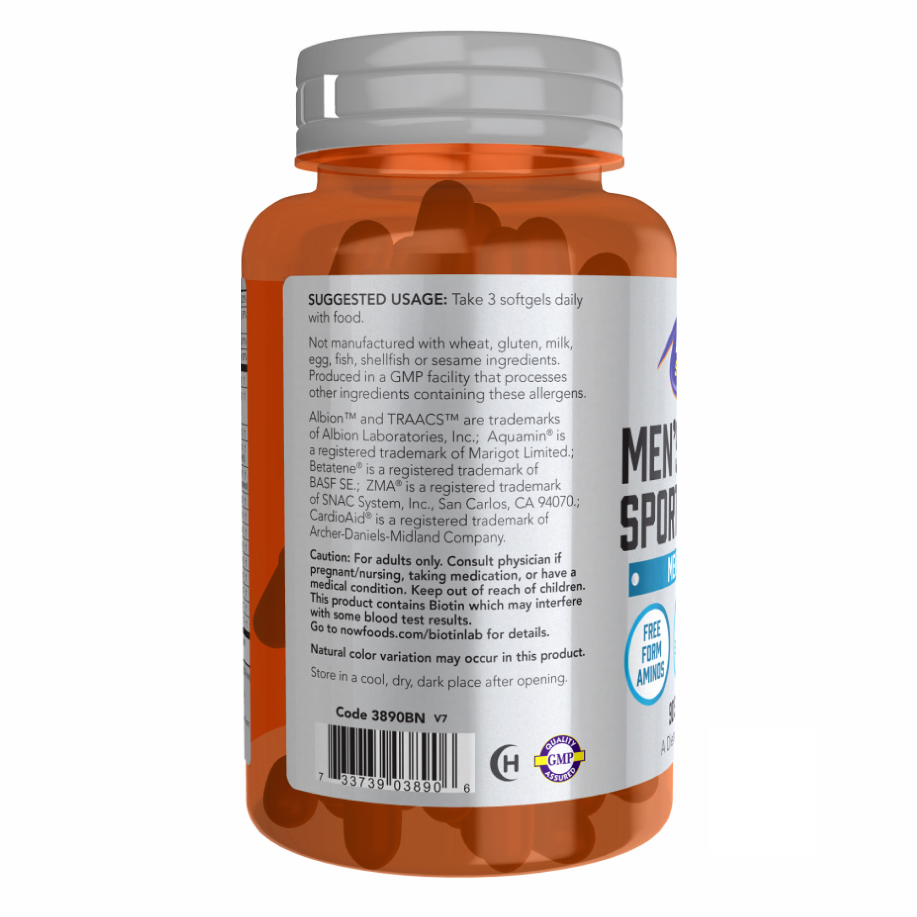 Капсули Men's Active Sports Multi - 180 Softgels 2022-10-0395