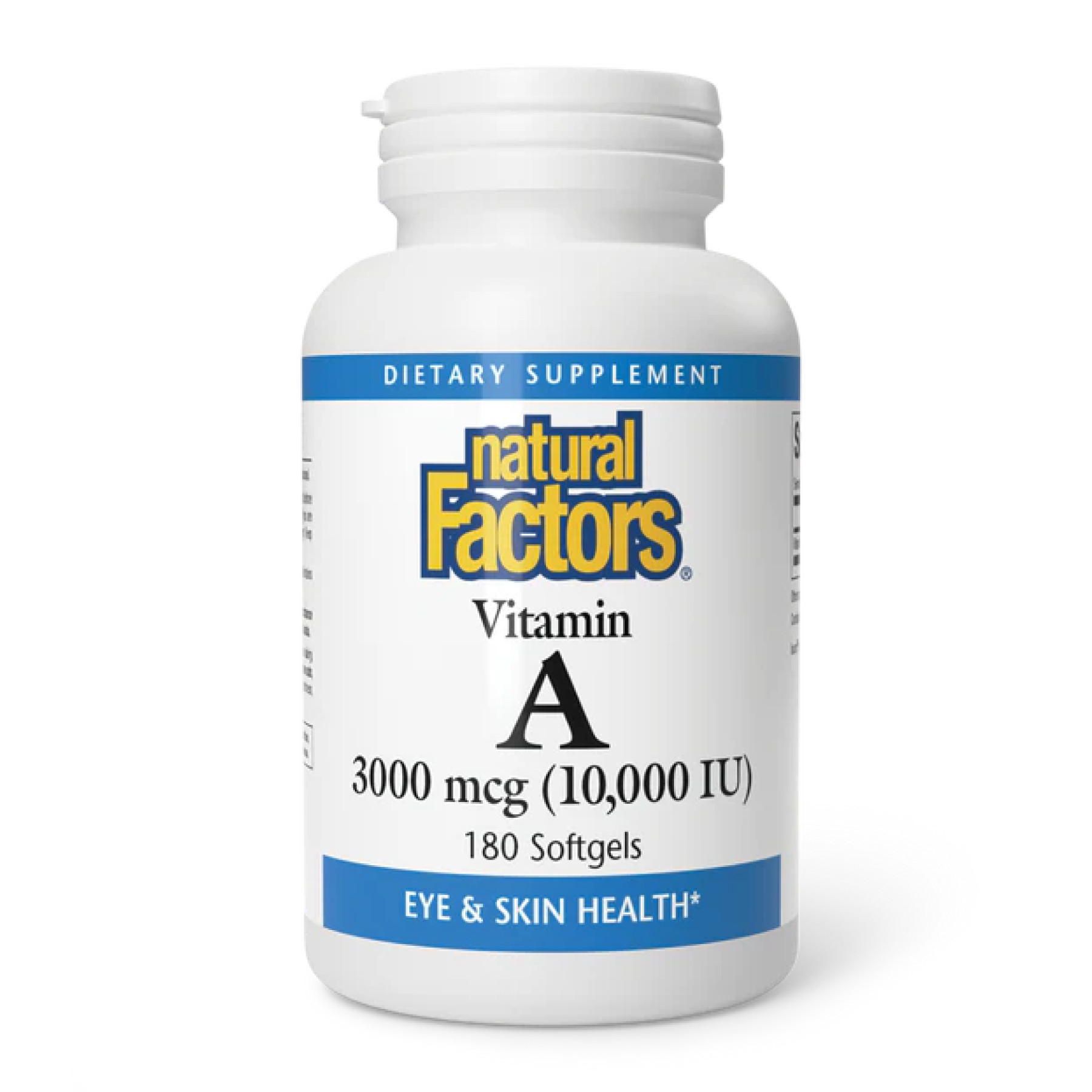 Софт гелеві капсули Natural Factors Vitamin A 3000mcg 10000IU - 180 softgels 2023-10-3805
