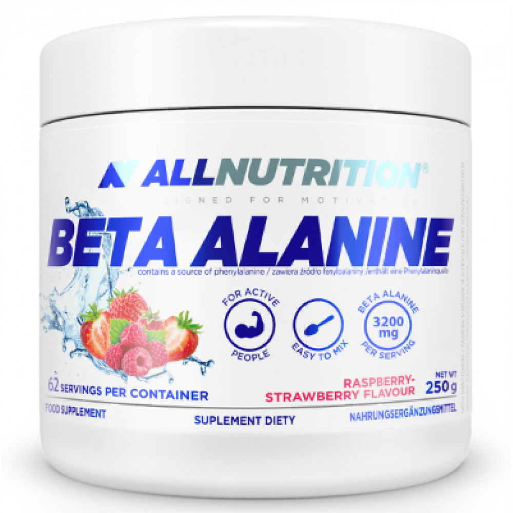 Порошок Beta Alanine - 250g Raspberry Strawberry 100-88-4042216-20