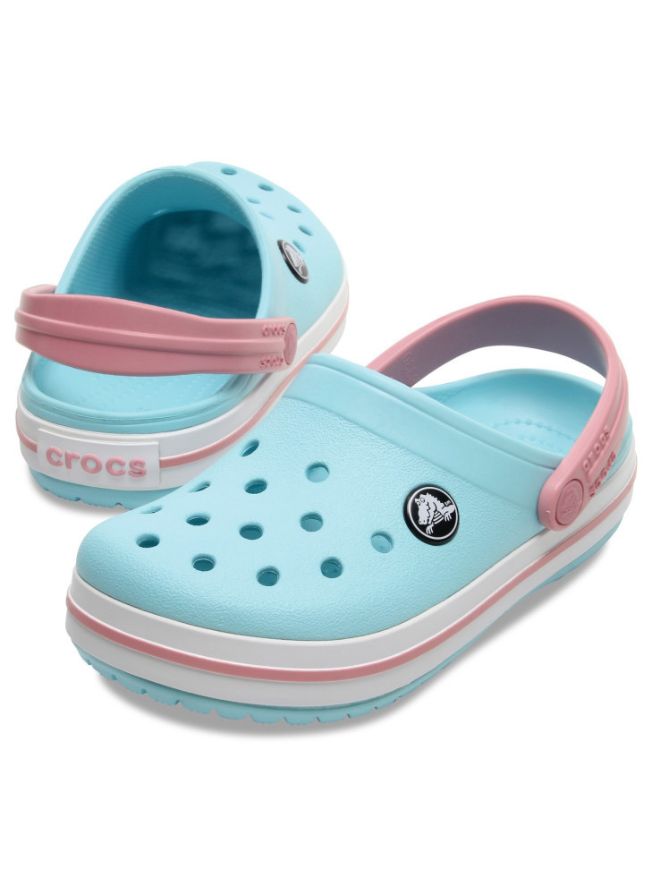Сабо підліткові UNI Crocband Clog K BBt 207006-4S3-Ice Blue/White CROCS J1 (32-33) Блакитний 207006-4S3-ICE BLUE/WHITE