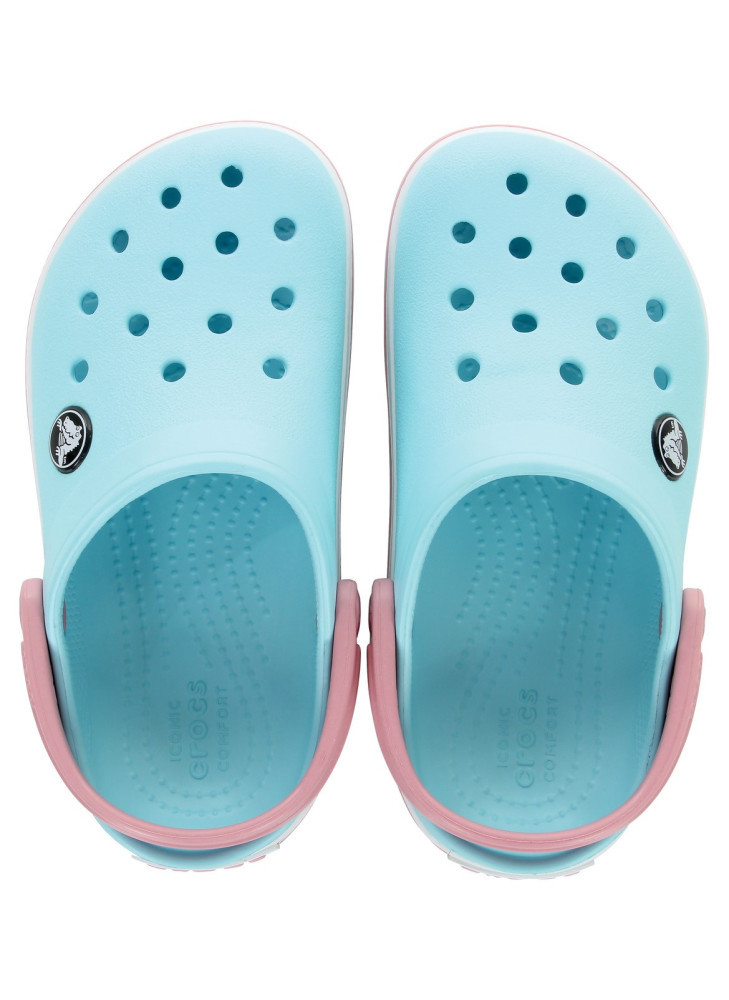 Сабо підліткові UNI Crocband Clog K BBt 207006-4S3-Ice Blue/White CROCS J1 (32-33) Блакитний 207006-4S3-ICE BLUE/WHITE
