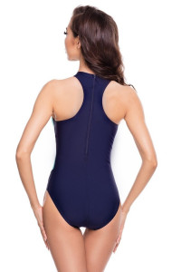 Купальник закритий для жінок Aqua Speed NINA 6402 темно-синій, бірюзовий, білий Жін 36 344-42