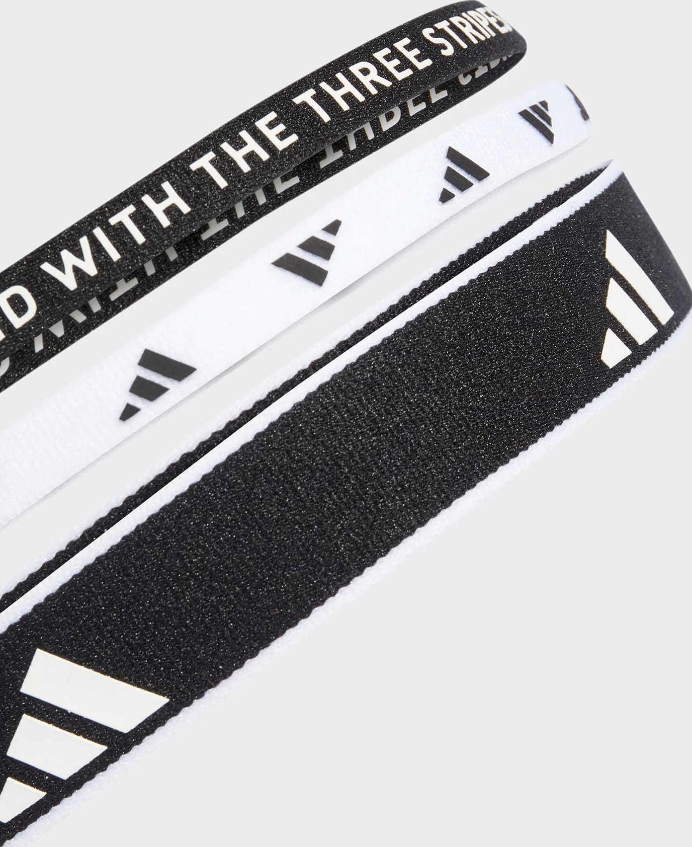 Пов'язка на голову Adidas HEADBAN NEW 3PK чорний, білий One Size IA3031