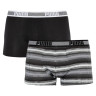 Труси-боксери Puma WORLDHOOD STRIPE TRUNK 2P сірий, білий, чорний Чол M 501004001-200