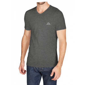 Футболка Kappa T-shirt Mezza Manica Scollo V антрацит Чол L K1311 Antracite