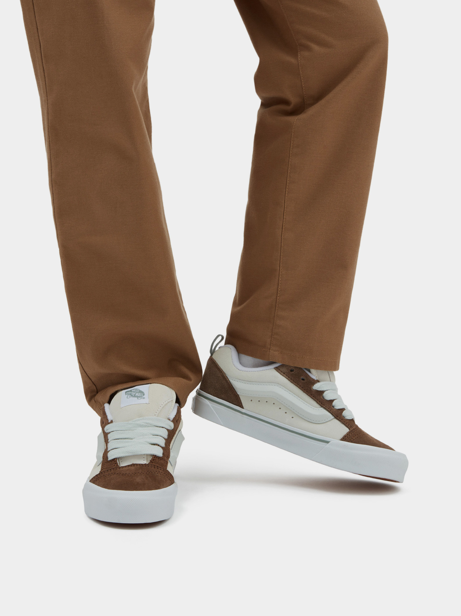 Кросівки Vans Knu Skool Brown/White/Green VN0009QCBLU1