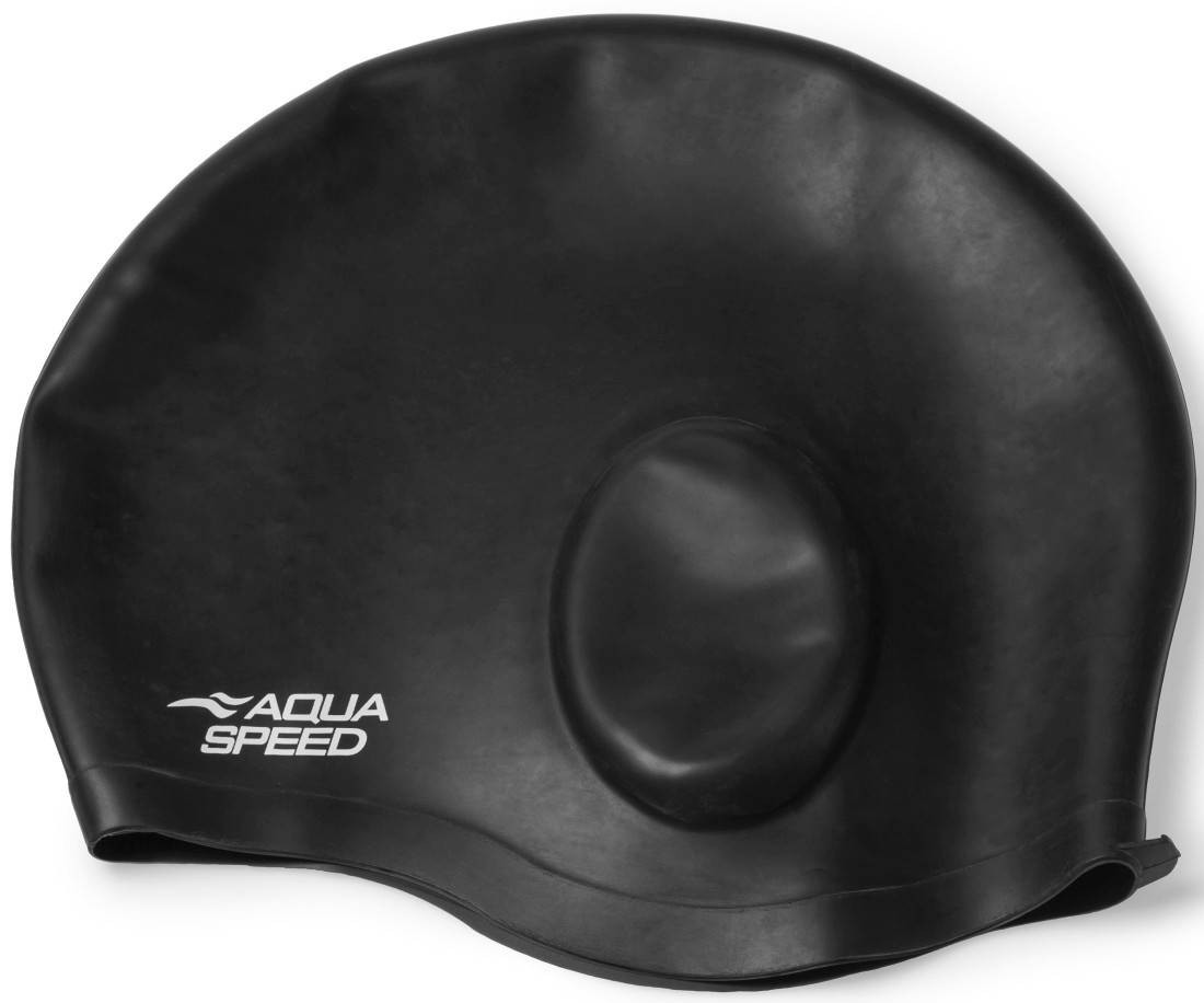 Шапочка для плавання Aqua Speed EAR CAP Comfort 9894 чорний Уні OSFM 289-07