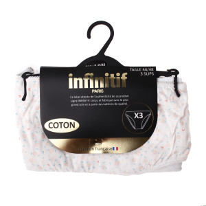 Труси Infinitif SLI SLIP F персиковий, білий, сірий Жін 46-48 12890283-2