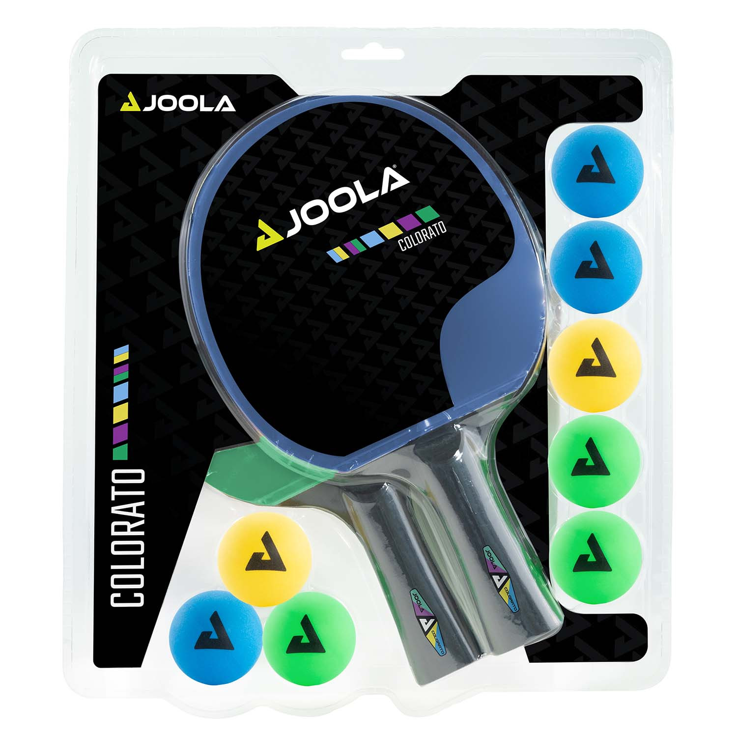 Ракетка для настільного тенісу Joola TTET COLORATO 2 ракетки + 8 м'ячів (jset4) jset4