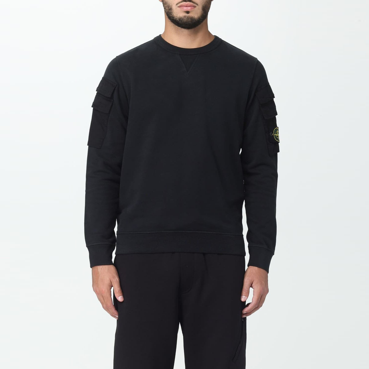 Кофта Stone Island sweater black 791560577 V0029