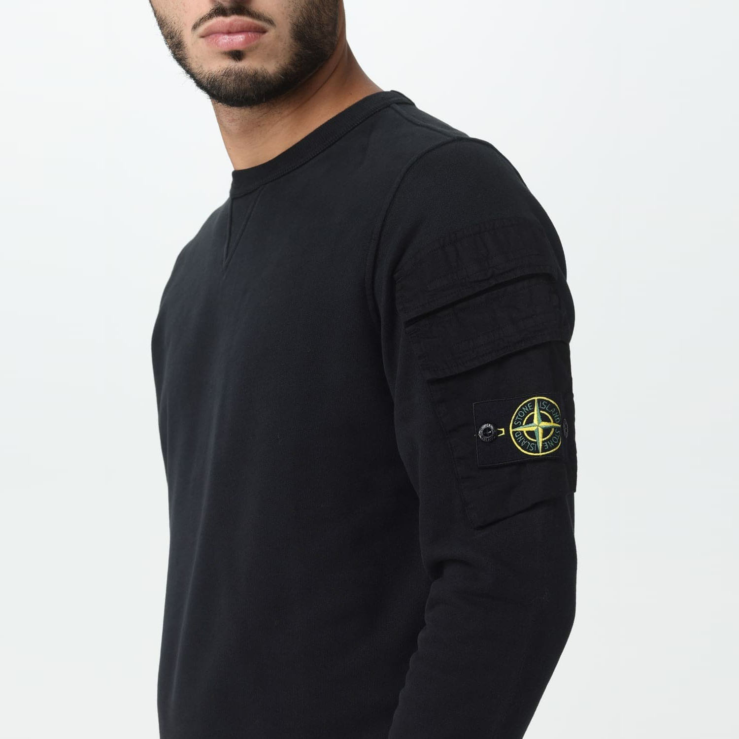 Кофта Stone Island sweater black 791560577 V0029