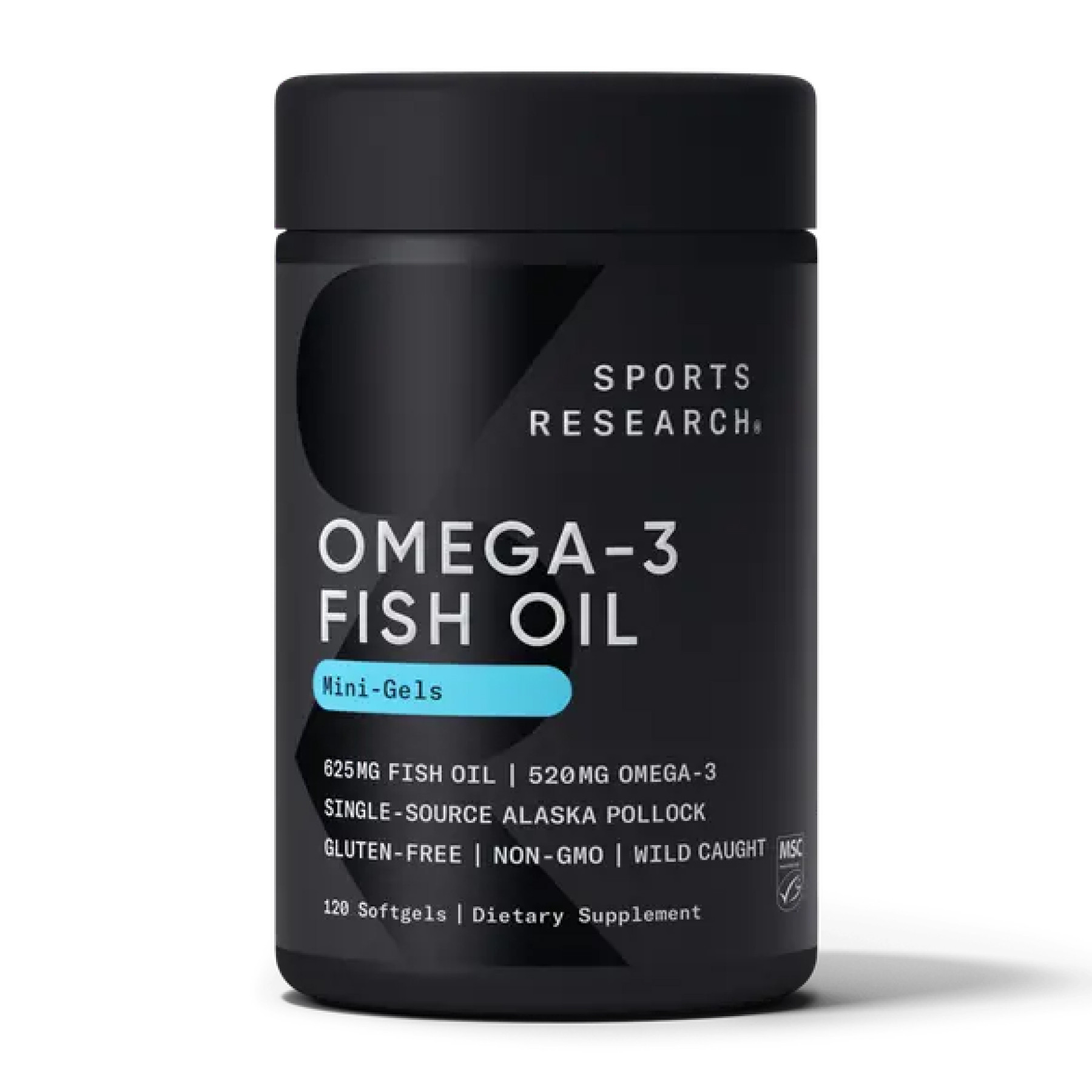 Софт гелеві капсули Sport Research Omega-3 Fish Oil Alaska 625mg - 120 mini softgels 2023-10-4009