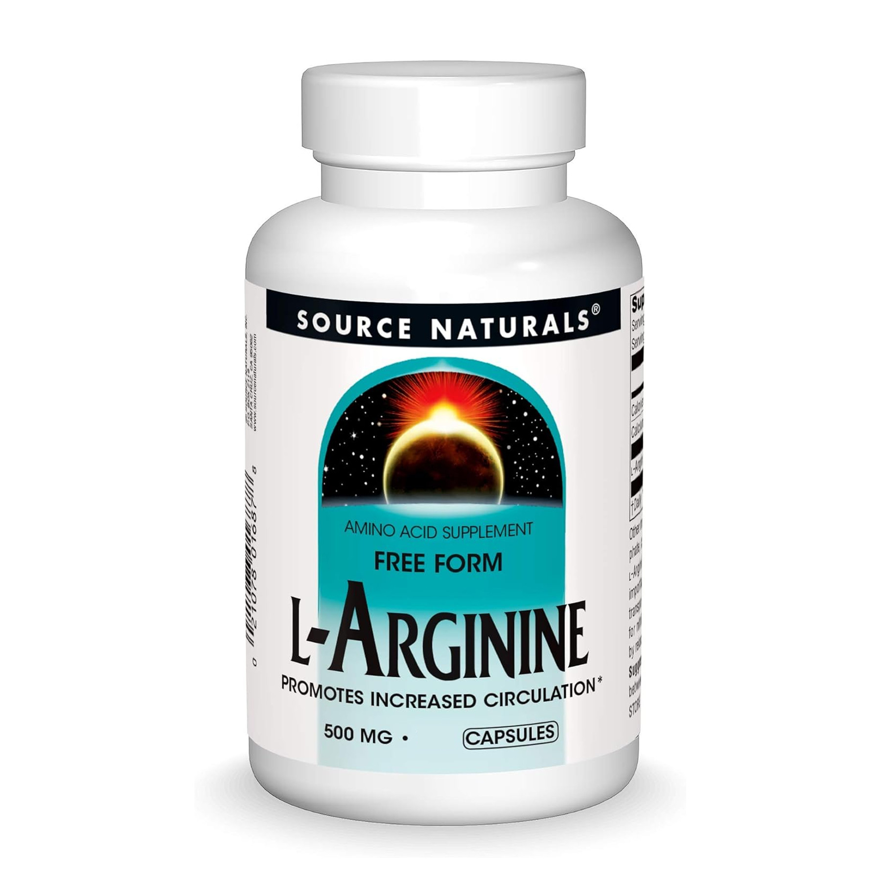 Таблетки Source Naturals L-Arginine 500 mg - 50 tabs 2023-10-6160