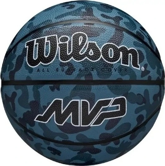 М'яч баскетбольний Wilson MVP CAMO темно-синій камуфляж WZ3018702XB7, Цвет Синий, Размер (Европа) - WZ3018702XB7