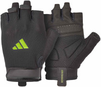 Рукавиці для тренінгу Adidas Essential Training Gloves чорний, зелений Уні M ADGB-15002GN