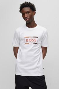 Футболка t-shirt hugo boss slim fit white 50486210