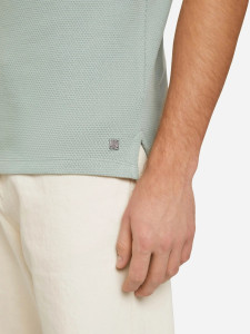 Поло structured polo with pocket 1030388XX1012960 Tom Tailor L Сірий 1030388XX1012960