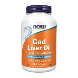 Софт гелеві капсули Cod Liver Oil 1000mg - 180 sgels 2022-10-2376