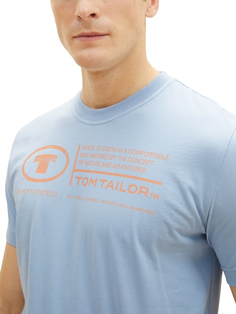 Футболка 1035611-26320 Tom Tailor L Блакитний 1035611-26320