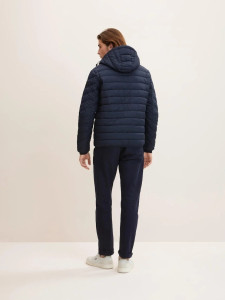 Куртка light weight jacket with hood 1031780-10668 Tom Tailor L Темно-синій 1031780-10668