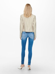 Куртка зі штучної шкіри ONLGEMMA FAUX LEATHER BIKER OTW NOOS 15153079-Silver Lining ONLY 34 Бежевий 15153079-SILVER LINING