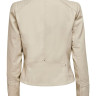 Куртка зі штучної шкіри ONLGEMMA FAUX LEATHER BIKER OTW NOOS 15153079-Silver Lining ONLY 34 Бежевий 15153079-SILVER LINING