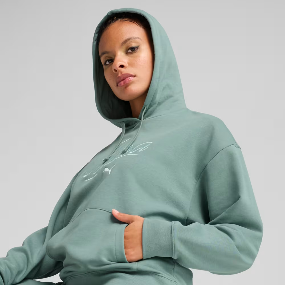 Толстовка SCRIPT Comfort Hoodie 68498330 Puma L Зелений 68498330