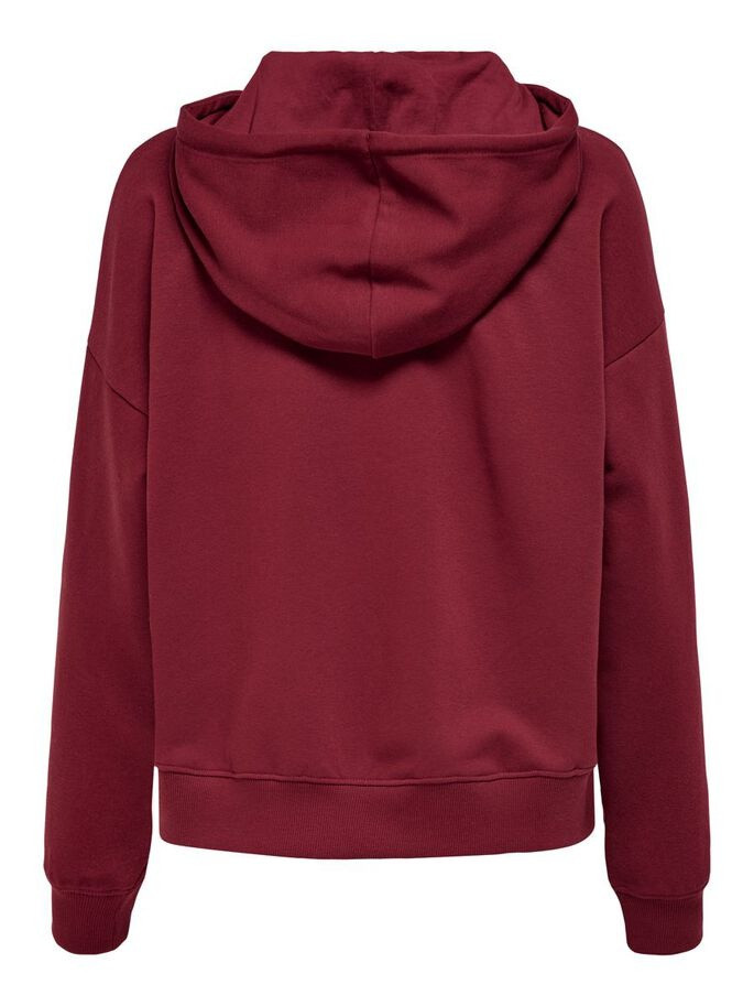 Худі ONLCOLLEGE LIFE L/S HOOD SWT 15235558 Cabernet ONLY XL Бордовий 15235558Cabernet