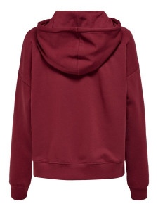 Худі ONLCOLLEGE LIFE L/S HOOD SWT 15235558 Cabernet ONLY XL Бордовий 15235558CABERNET