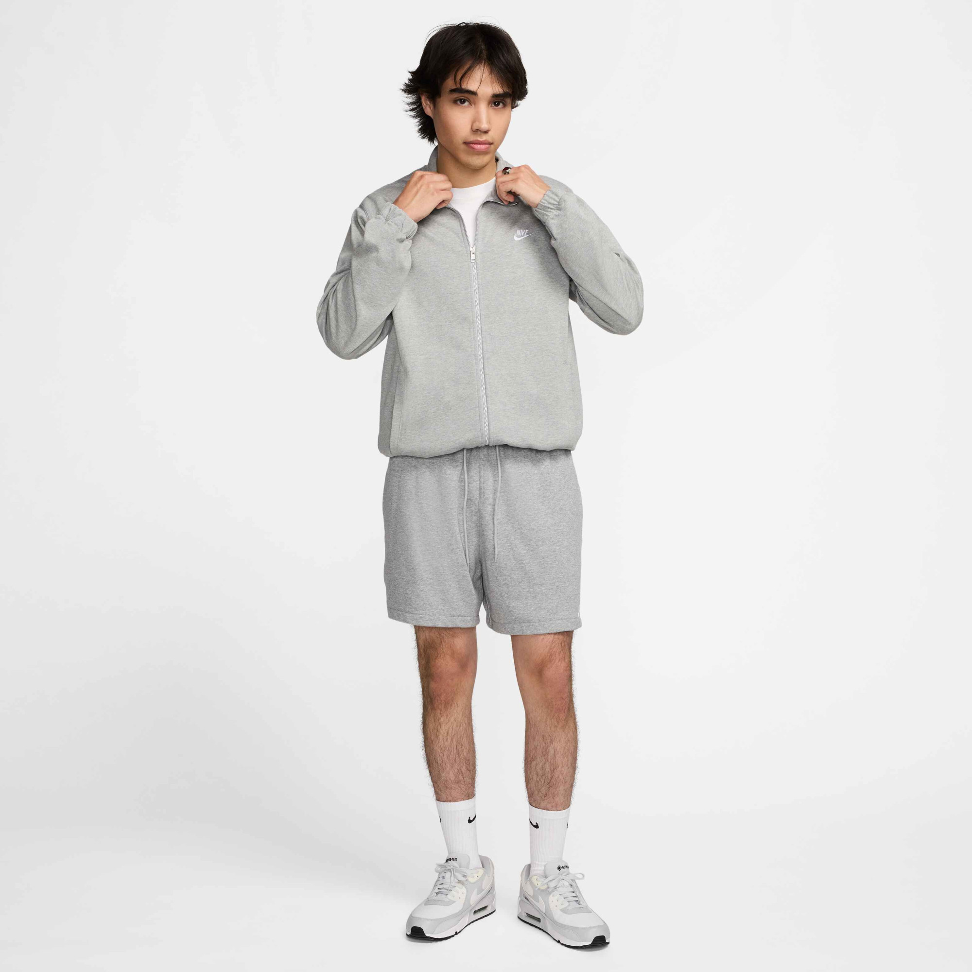 Олімпійка чоловіча Nike Club Knit Jacket Grey FQ3426-063