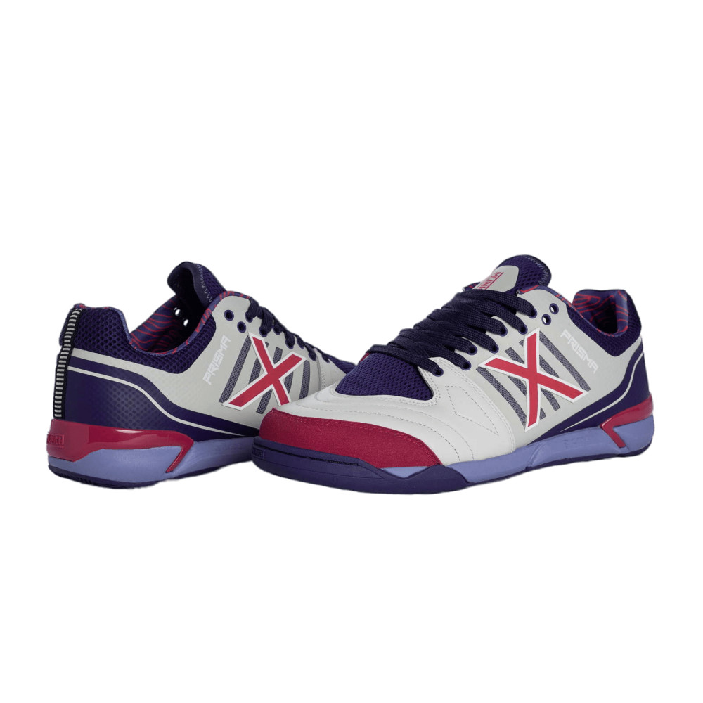 Футзалки Munich Prisma біло-фіолетова 3116021 3116021