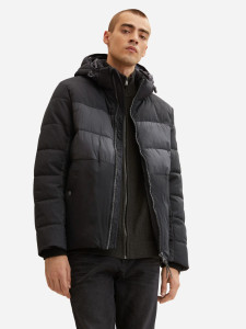 Куртка mat mix puffer jacket 1032481-29999 Tom Tailor L Чорний 1032481-29999