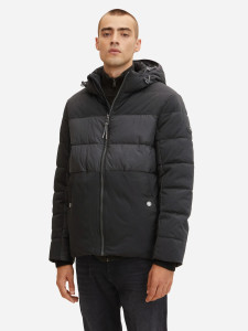 Куртка mat mix puffer jacket 1032481-29999 Tom Tailor L Чорний 1032481-29999