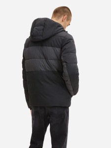 Куртка mat mix puffer jacket 1032481-29999 Tom Tailor L Чорний 1032481-29999