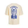 Футболка Jack & Jones JORSANTORINI GRAPHIC TEE SS CREW NECK SN 12252644-Buttercream