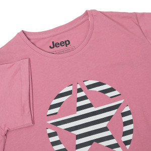 Футболка JEEP T-SHIRT OVERSIZE STAR Striped Print Turn O102613-P490