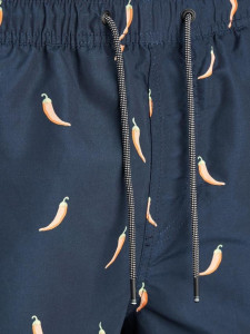 Шорти для плавання JJIBALI JJSWIMSHORTS AKM FUNNY FOOD 12184800 Navy Blazer Jack&Jones M Темно-синій 12184800NAVYBLAZER